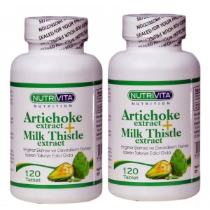 Nutrivita Nutrition Artichoke Milk Thistle Extract 120 Tablet 2 Adet