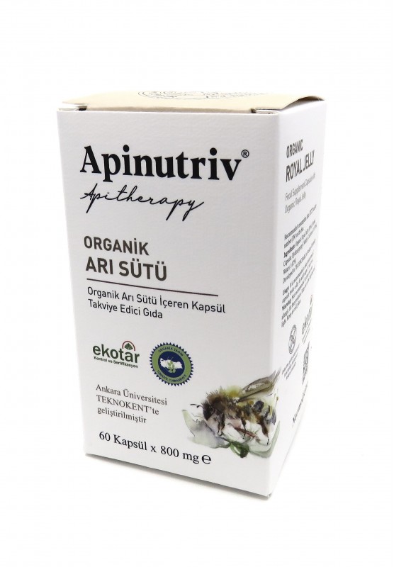 Apinutriv Organik Arı Sütü 60 Kapsül