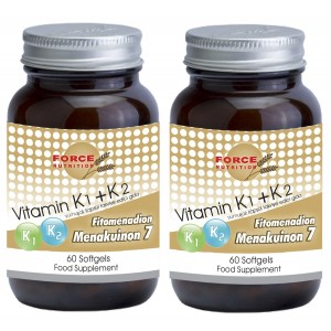 Force Nutrition Vitamin K1 K2 60 Softgels 2 kUTU