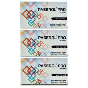 Paserol Pro 45 Tablet Yeni Formül Daha Güçlü 3 Adet