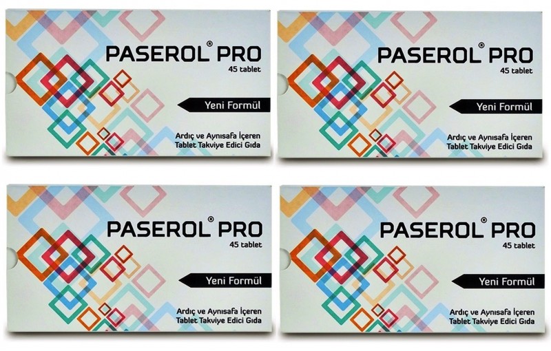 Paserol Pro 45 Tablet Yeni Formül Daha Güçlü 4 Adet