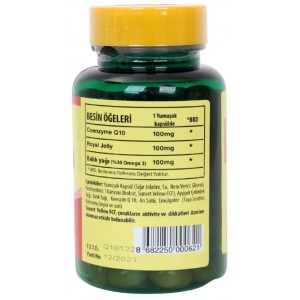 Trunature Coenzyme Q10 Royal Jelly Omega 3 100 Softgel 3 Adet