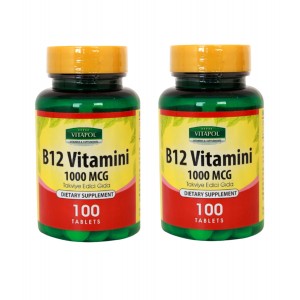 Vitapol Vitamin B12 100 Tablet 2 Adet Skt Şubat 2024