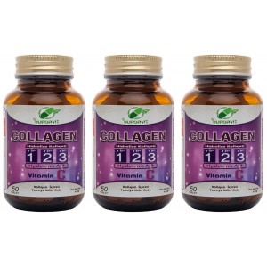 Yurdavit Hidrolize Collagen Type 1-2-3 Hyaluronic Acid 50 Tab.3 a
