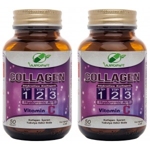 Yurdavit Hidrolize Collagen Type 1-2-3 Hyaluronic Acid 50 Tablet