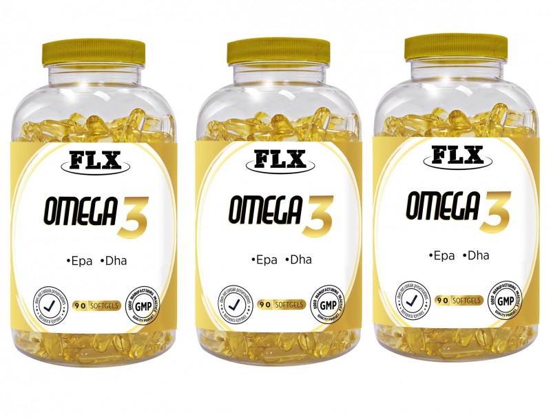 Flx Omega 3 Balık Yağı DHA EPA Omega 3 Balık Yağı 90 Softgel