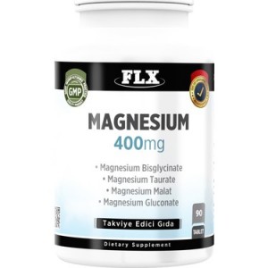 FLX Magnezyum Magnesium Elementleri Complex 400 Mg 90 Tablet