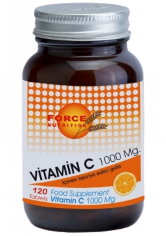 Force Nutrition Vitamin C 1000 mg 120 Tablet Sumak Çay Hediyeli