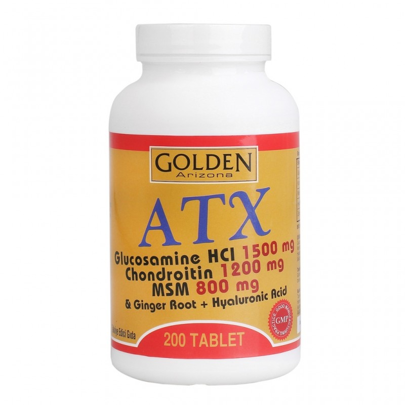 Golden Arizona ATX Glucosamine Chondroitin Msm Hyaluronik Acid Zencefil 200 Tablet