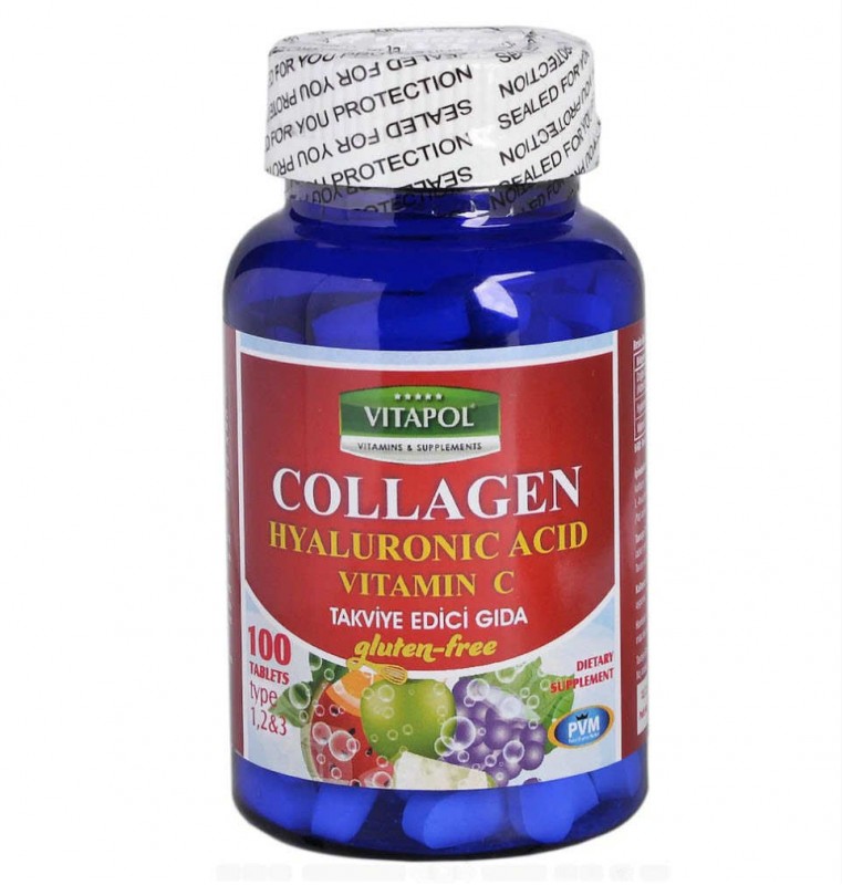 Vitapol Collagen Hyaluronic Acid Vitamin C 100 Tablet