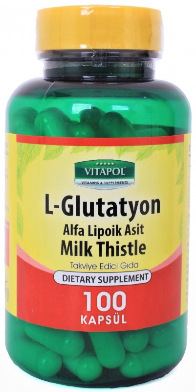 Vitapol L-Glutatyon 500 Mg Alfa Lipoik Asit Milk Thistle 100 Kapsül